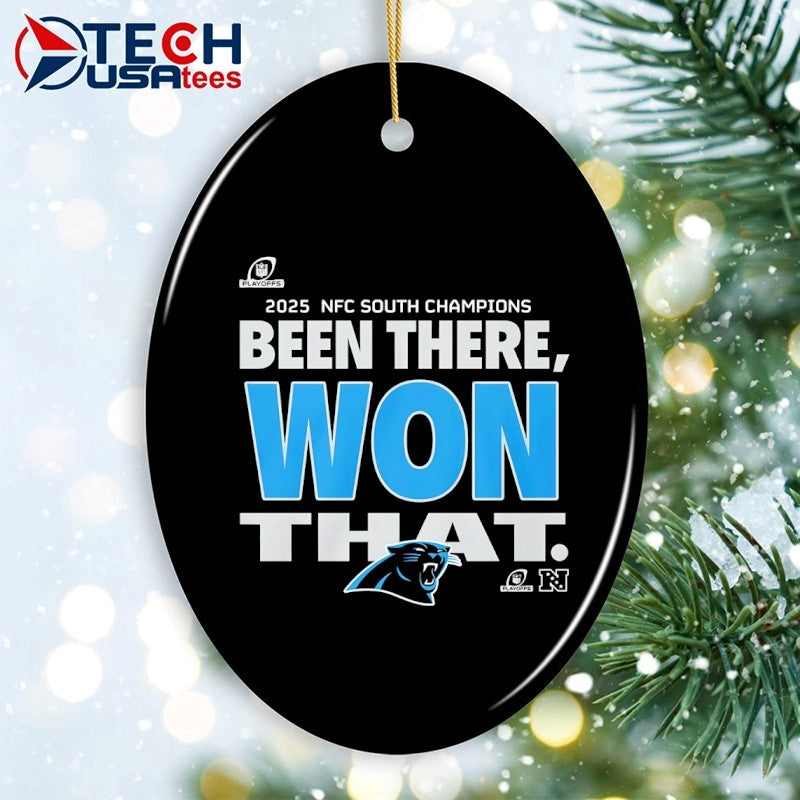 Carolina Panthers been there won that 2025 NFC South Champions shirt