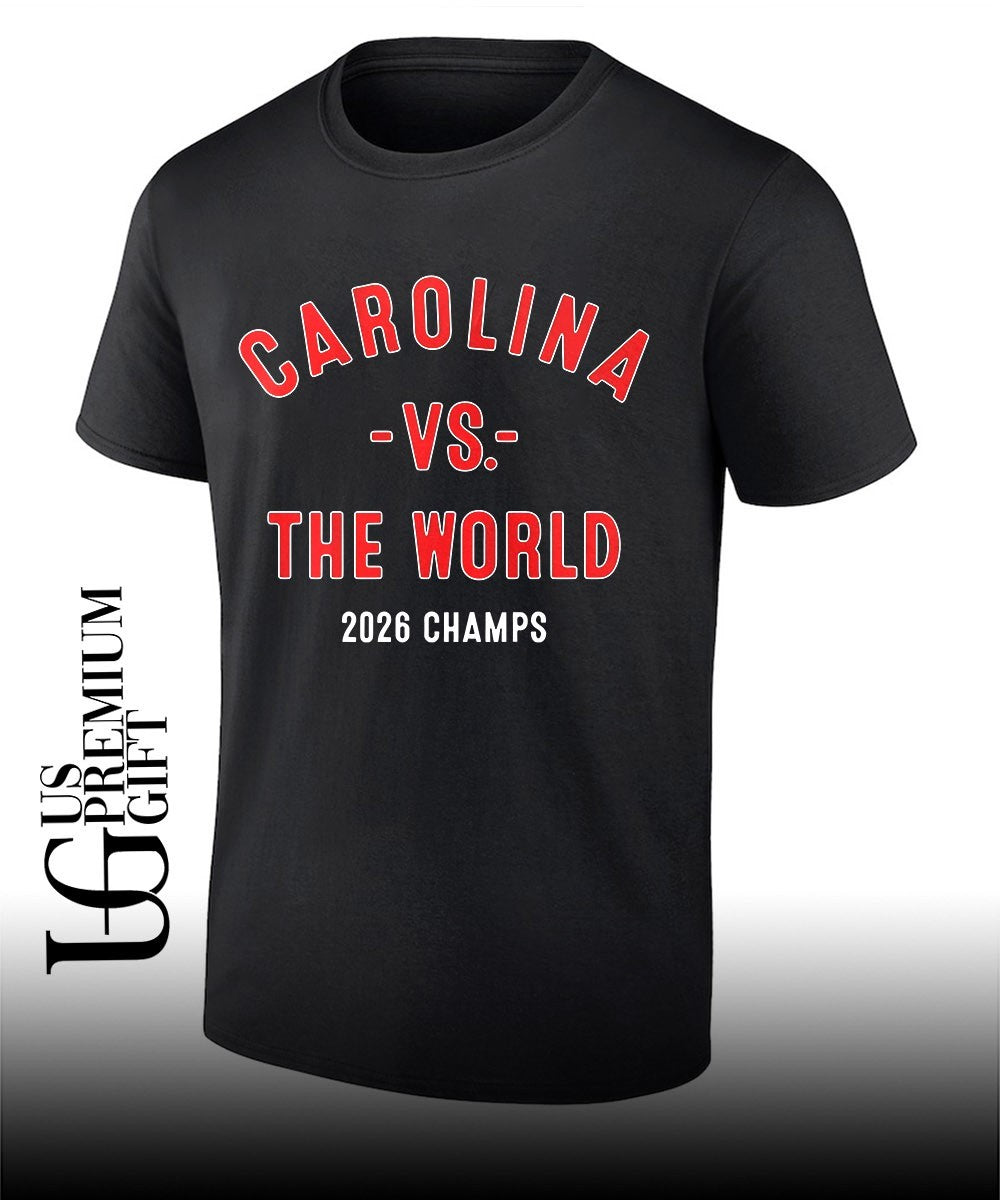 Carolina vs The World 2026 Champs Carolina Hurricanes hockey shirt