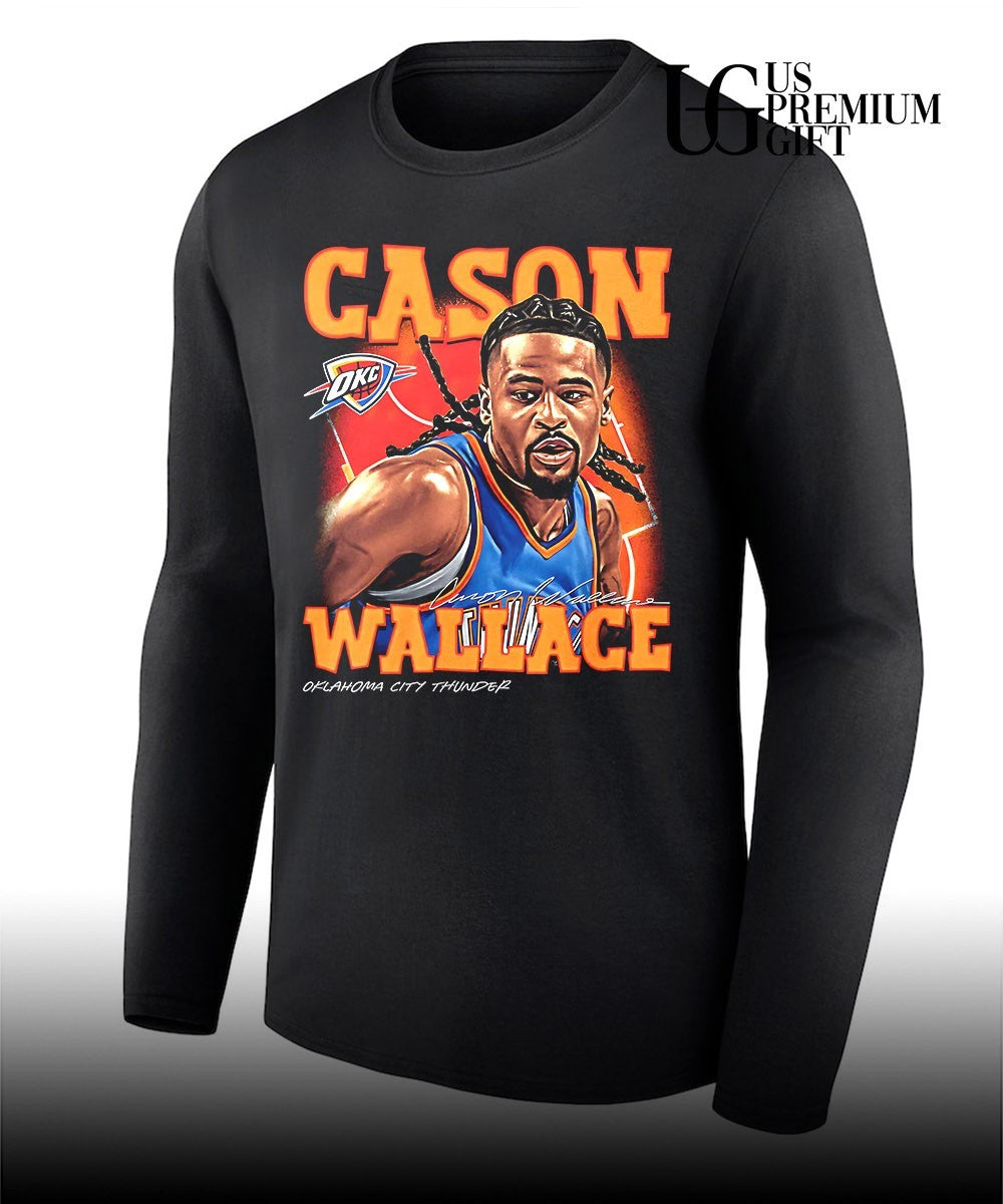 Cason Wallace Oklahoma City Thunder NBA 2026 signature graphic shirt