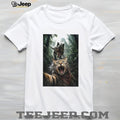 Cat Selfie with T Rex Dinosaur Adventure shirt