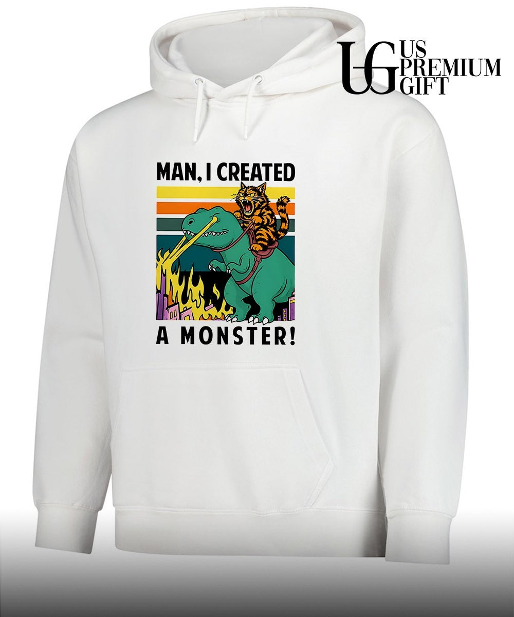 Cat riding T-Rex Man I created a Monster shirt