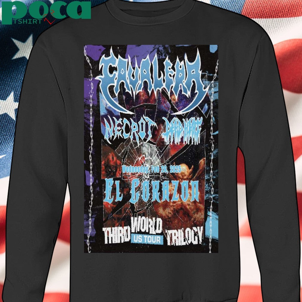 Cavalera At El Corazon In Seattle, WA On February 26 2025 Tour Poster T-Shirt