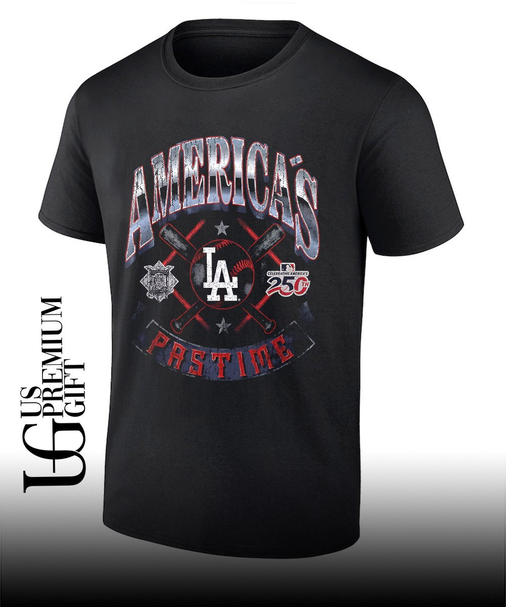 Celebrating Americana 250th Pastime Los Angeles Dodgers baseball logo shirt