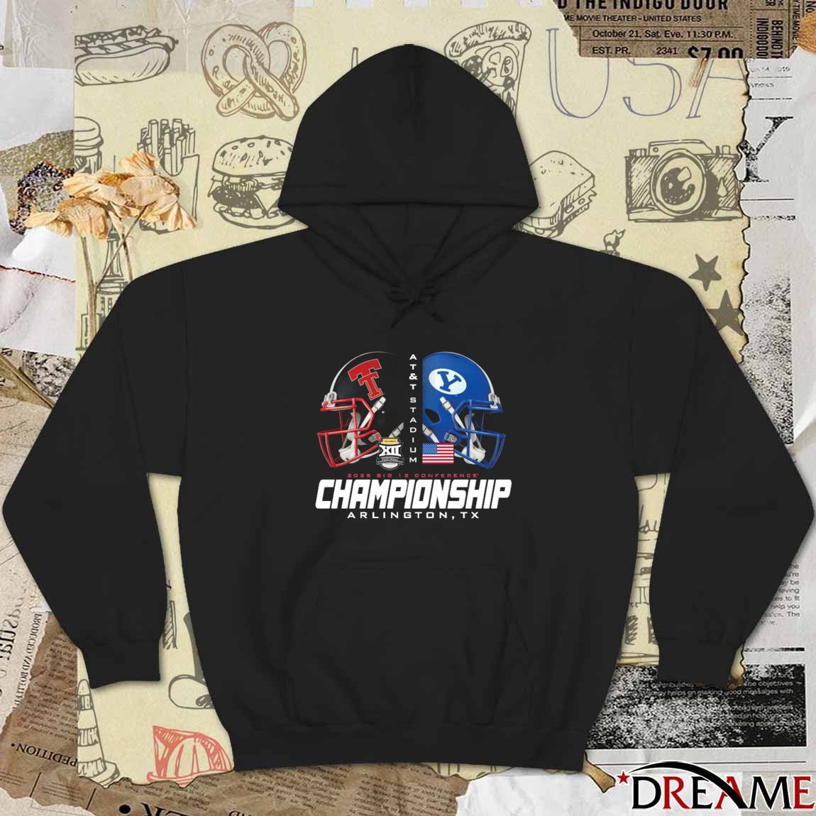 Texas Tech Red Raiders Vs BYU Cougars 2025 Big 12 Conference Championship Arlington TX t-shirt