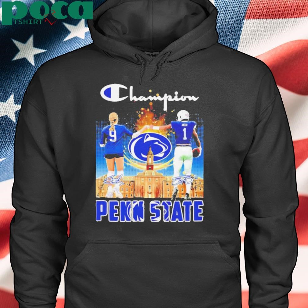 Champion Brianna Whitaker and Jaylen Reed Penn State signatures shirt