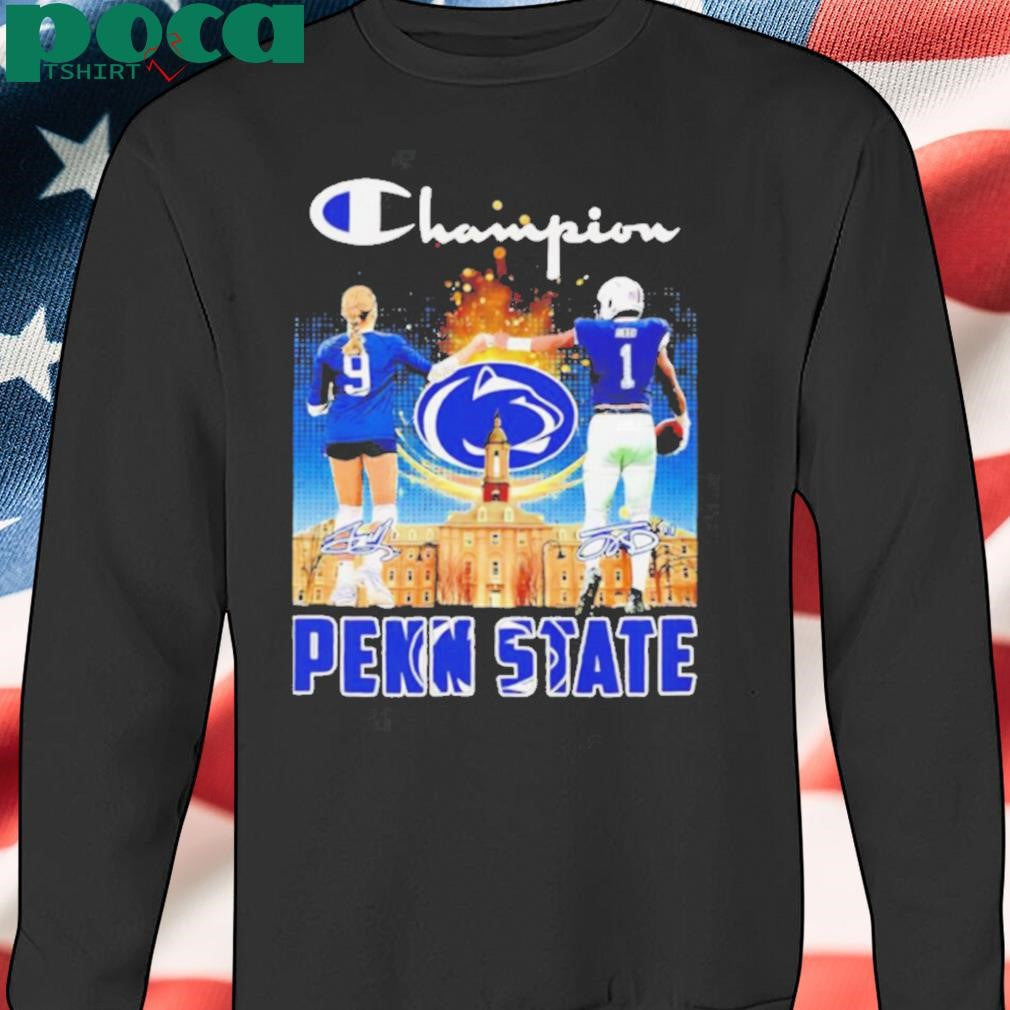 Champion Brianna Whitaker and Jaylen Reed Penn State signatures shirt