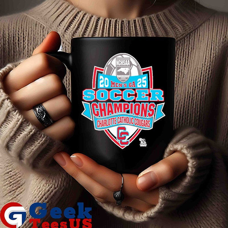 Charlotte Catholic Cougars NCHSAA Soccer Division Men’s 6A Champions T-shirt