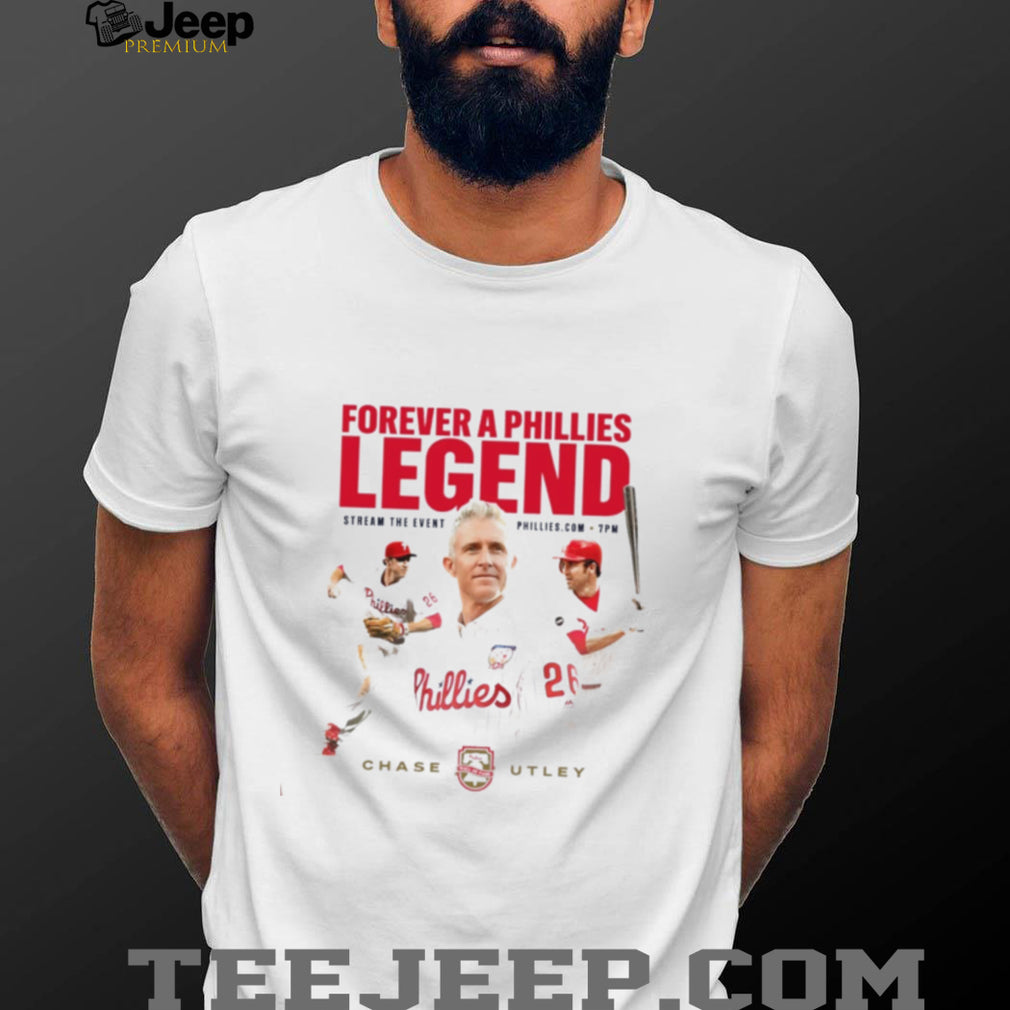 Chase Utley Forever a Phillies Legend Wall of Fame shirt