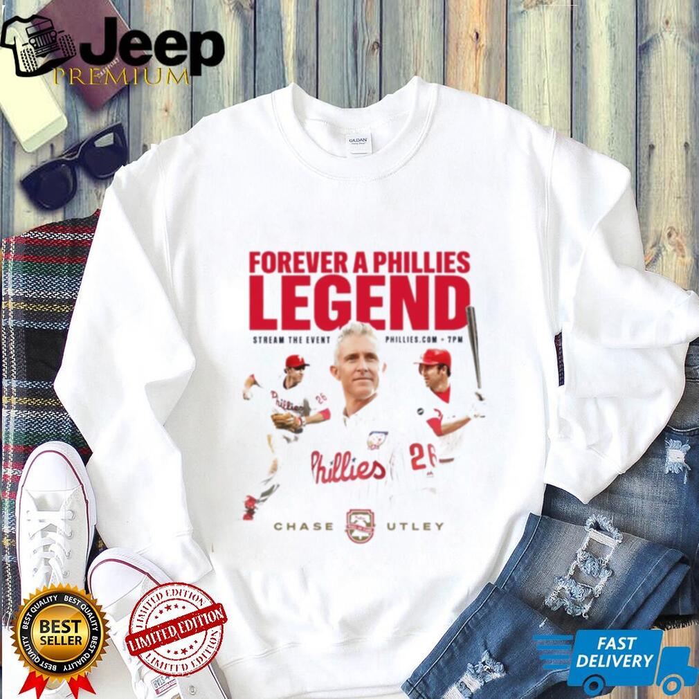 Chase Utley Forever a Phillies Legend Wall of Fame shirt