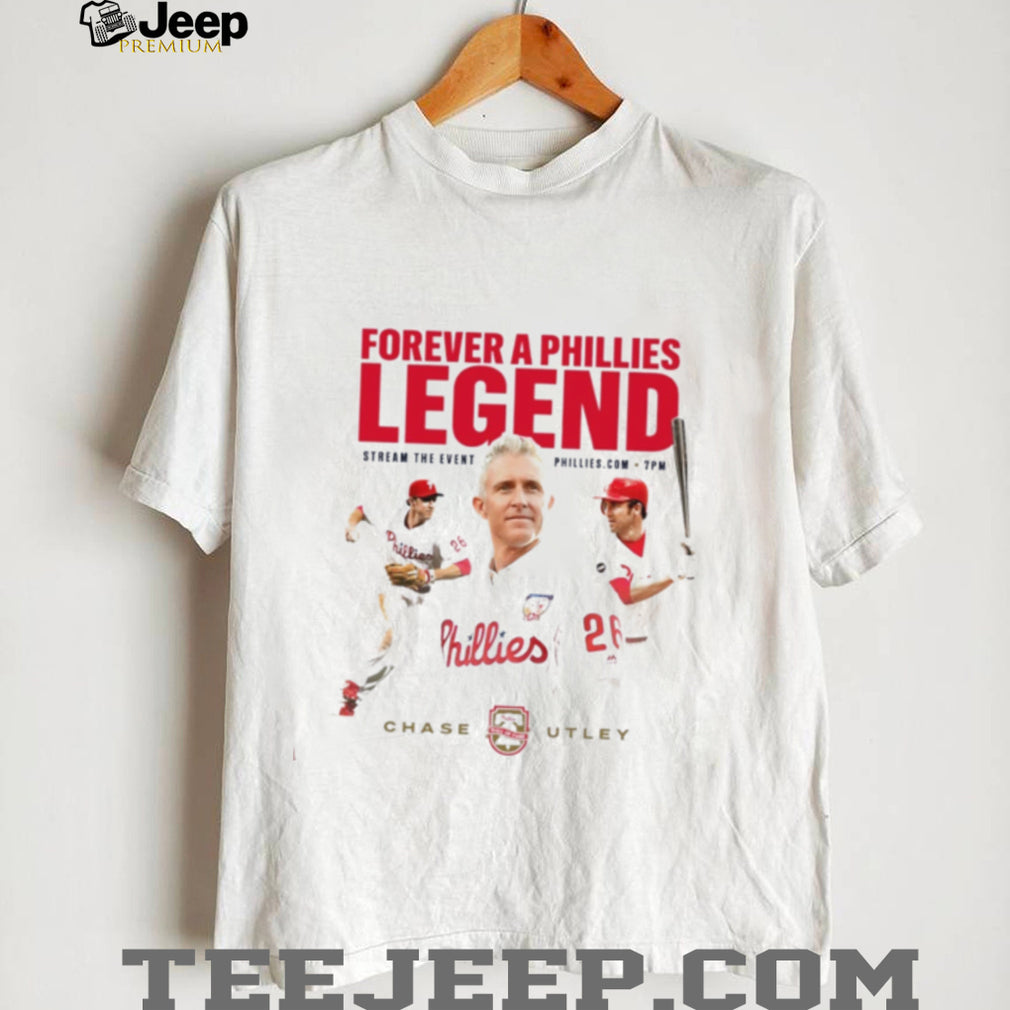 Chase Utley Forever a Phillies Legend Wall of Fame shirt
