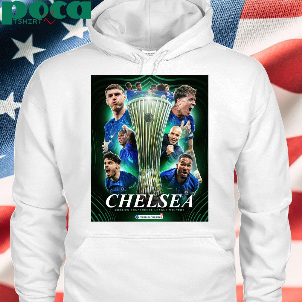 Chelsea Has Won The 2024-2025 UEFA Conference League Title Line Up Squad T-Shirt