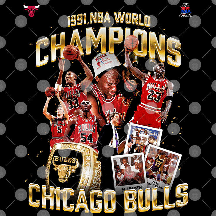 Chicago Bulls Champions June 12 1991 World T Shirt