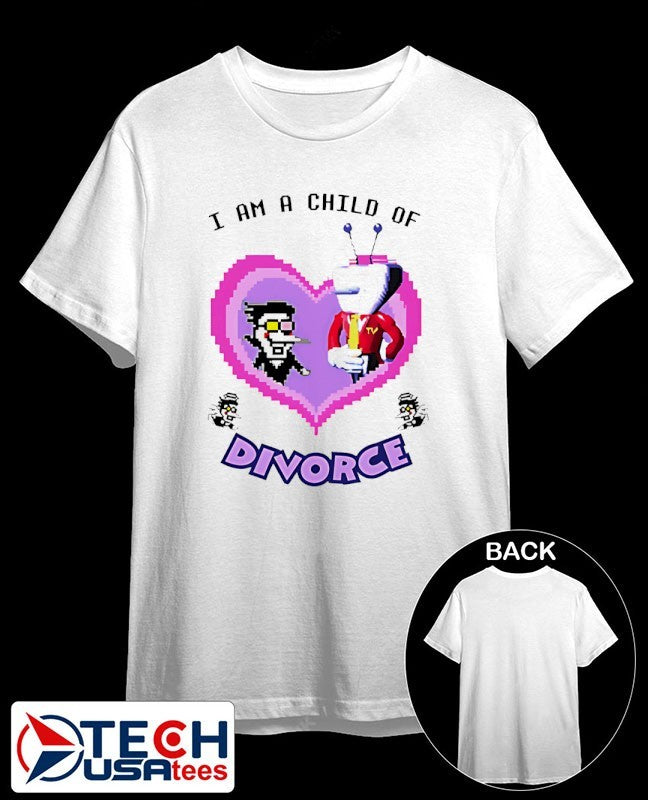 Child Of Spamton and Tenna I am a Child of Divorce heart shirt