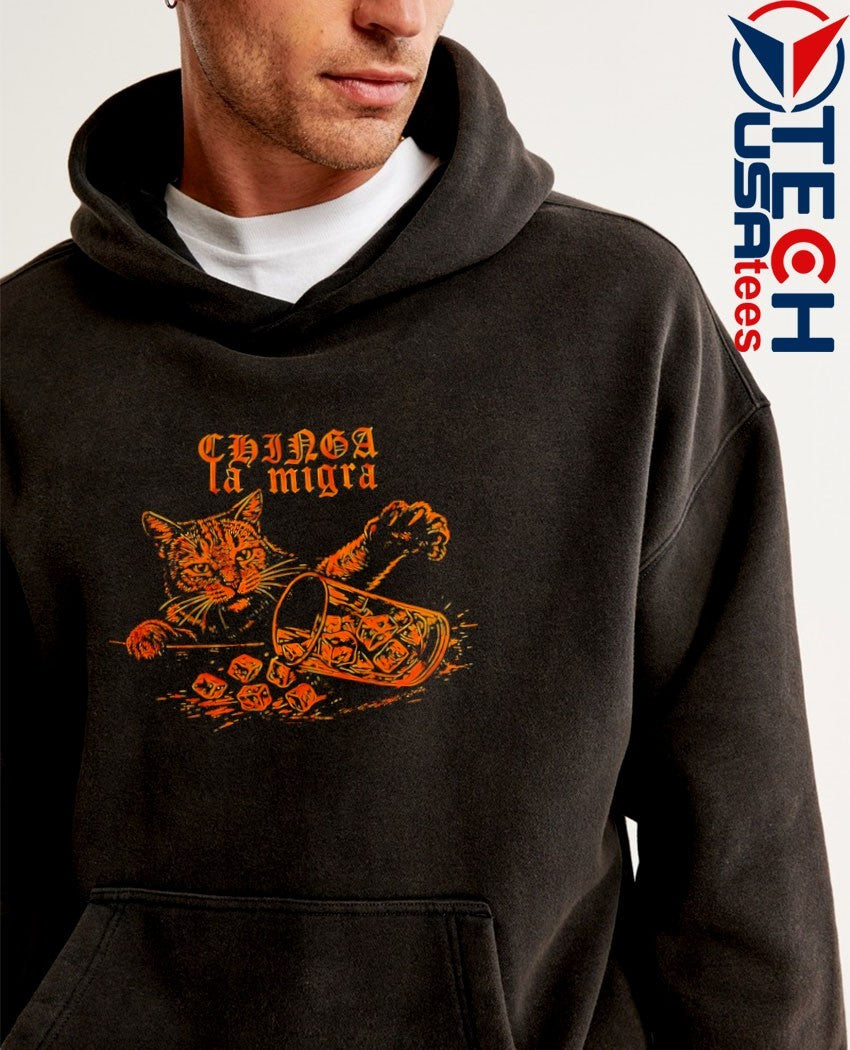 Chinga La Migra fck ICE cat shirt