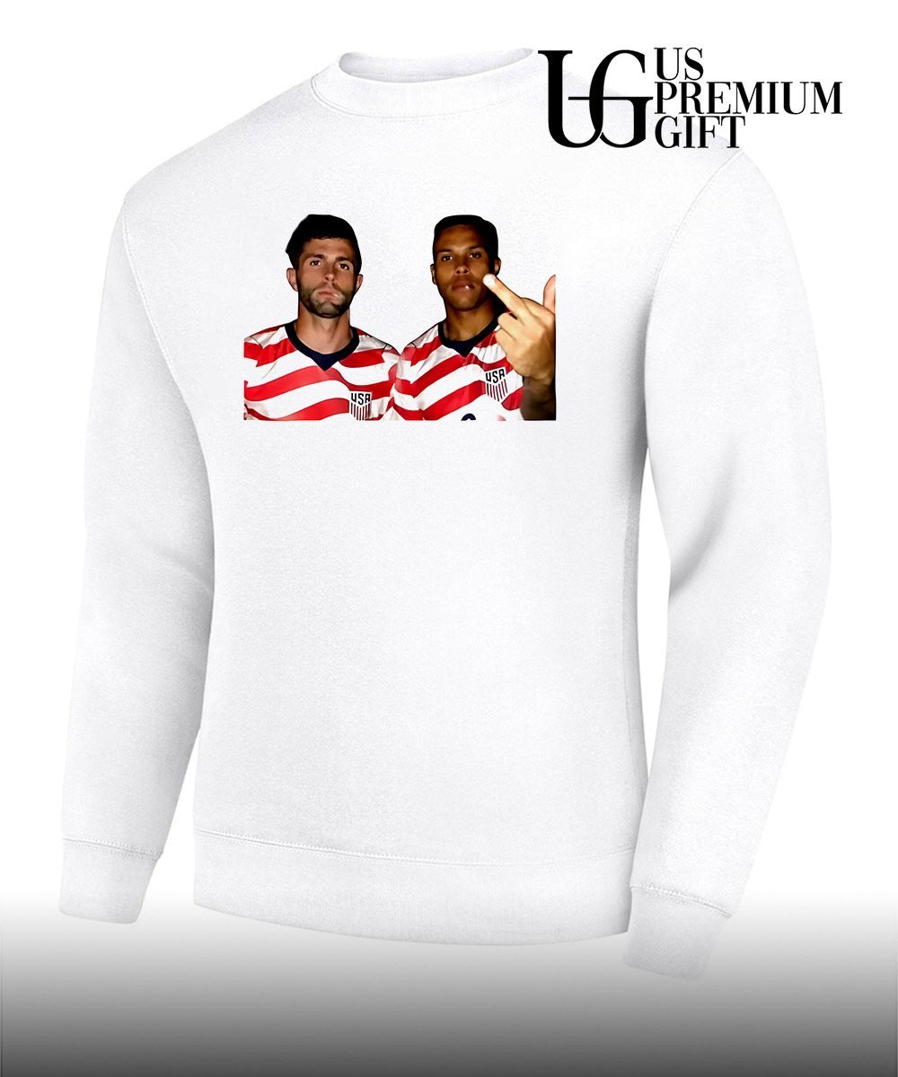 Christian Pulisic and Weston McKennie USA Soccer middle finger shirt