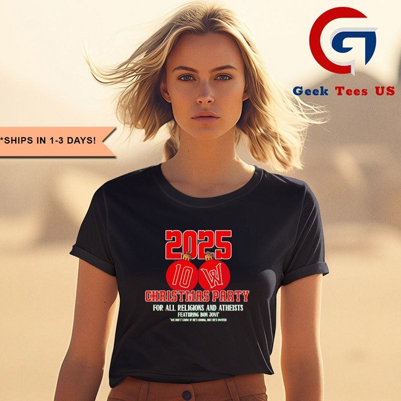 Christmas party for all religions and atheists 2025 shirt