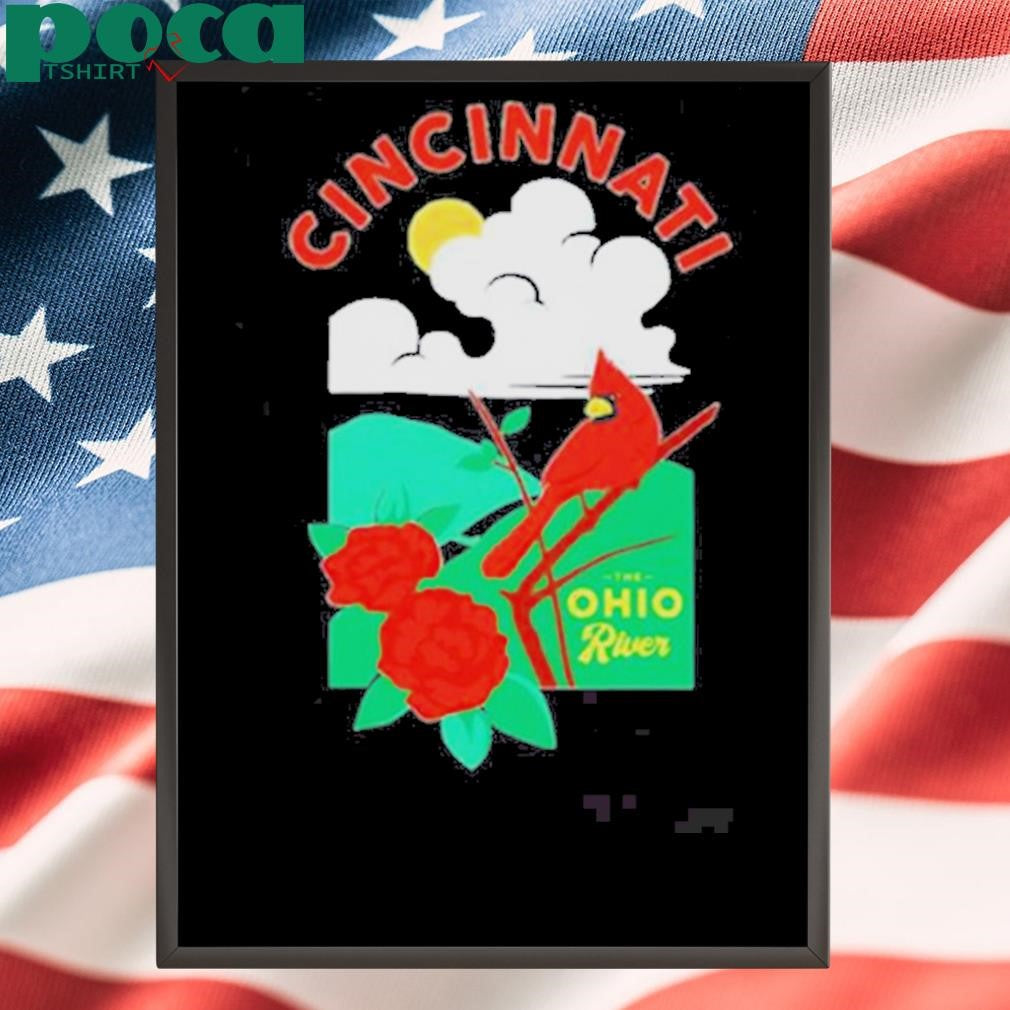 Cincinnati The Ohio River Cardinal T-shirt