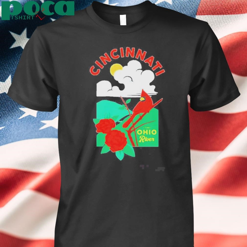 Cincinnati The Ohio River Cardinal T-shirt