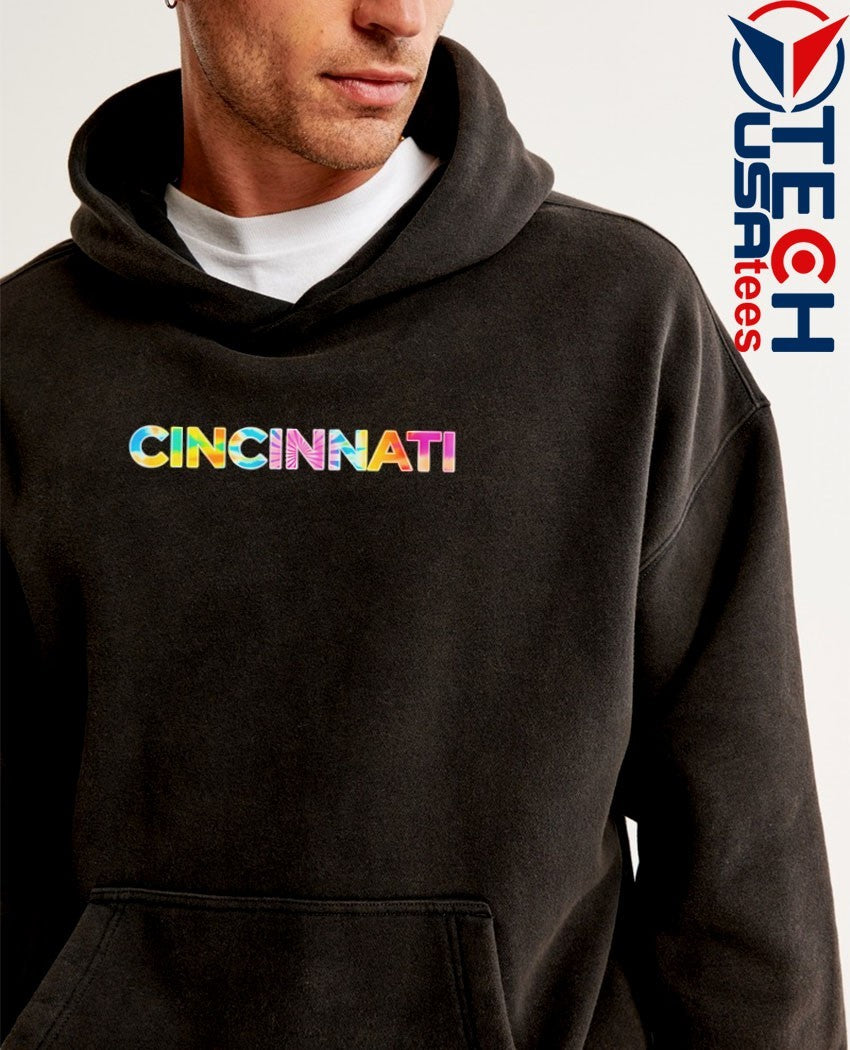 Cincinnati tie dye shirt
