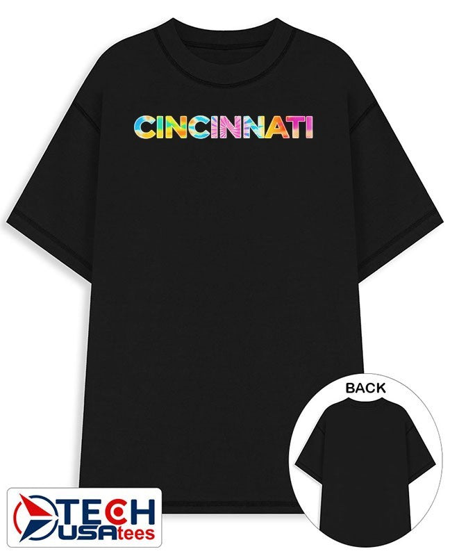 Cincinnati tie dye shirt