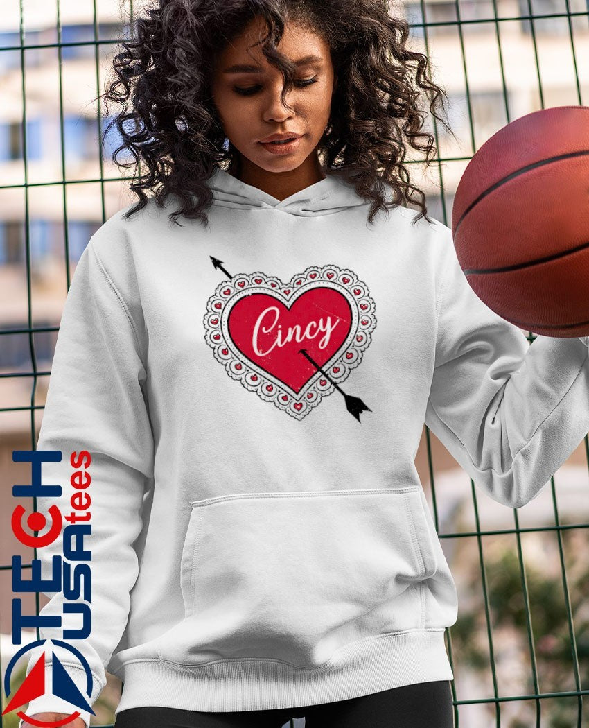 Cincy Valentine heart shirt