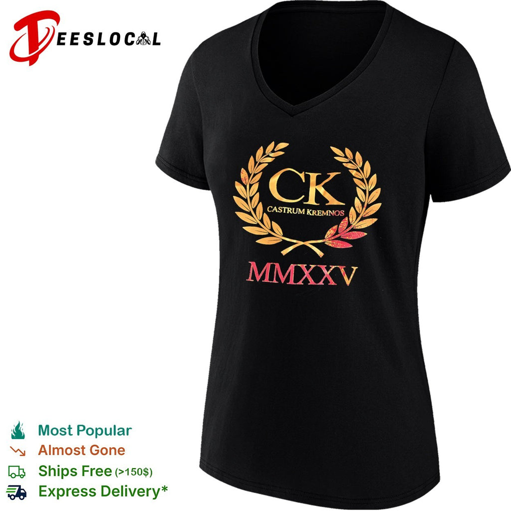 Ck Castrum Kremnos Mmxxv Roman Numeral Laurel Wreath Shirt