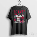 Classic Atlanta Braves Chipper Jones Mitchell Ness Cooperstown Star Moment 2025 Long Sleve