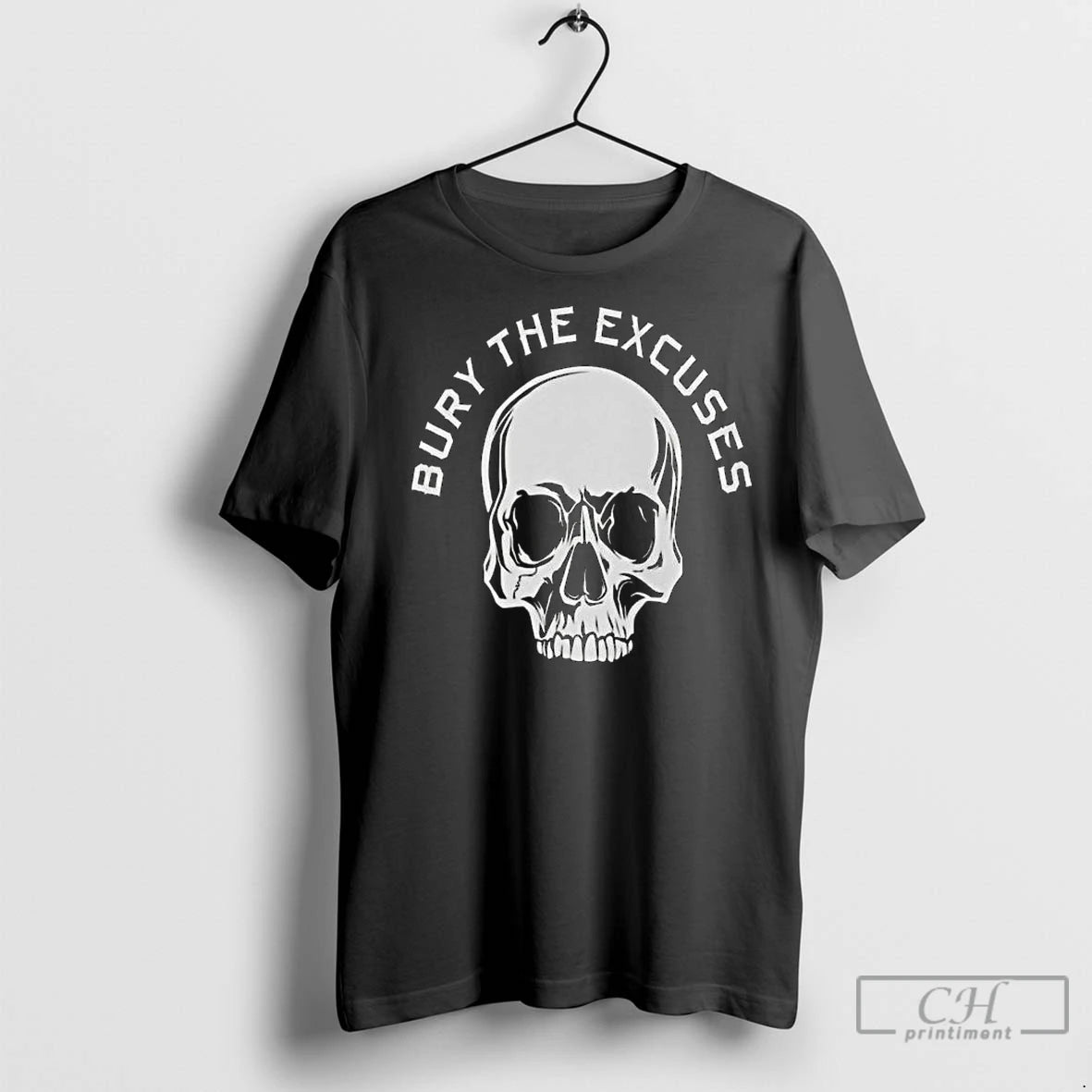 Classic Bury The Excuses Skull 2025 Long Sleve