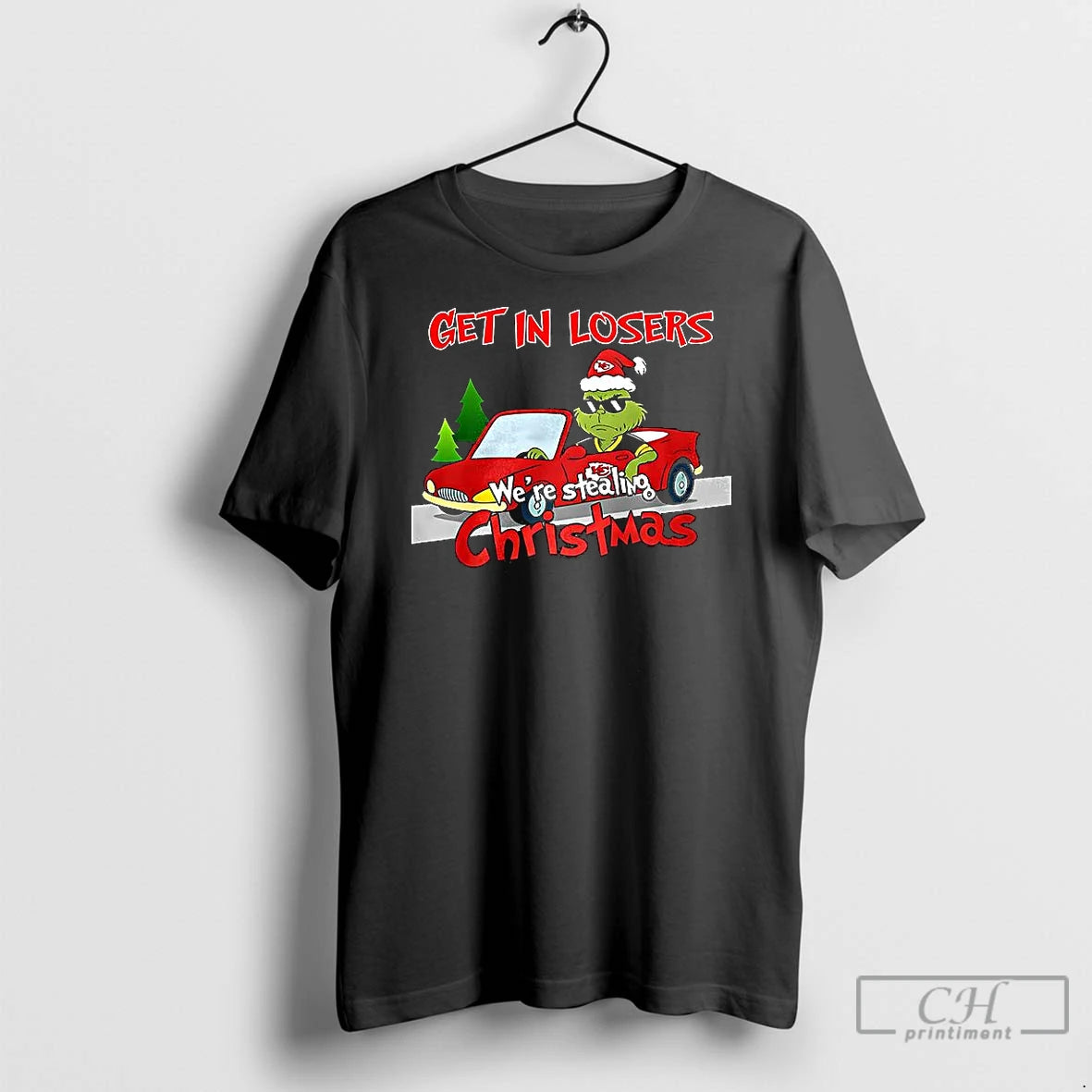 Classic Grinch X Kansas City Chiefs Get In Losers Were Stealing Christmas