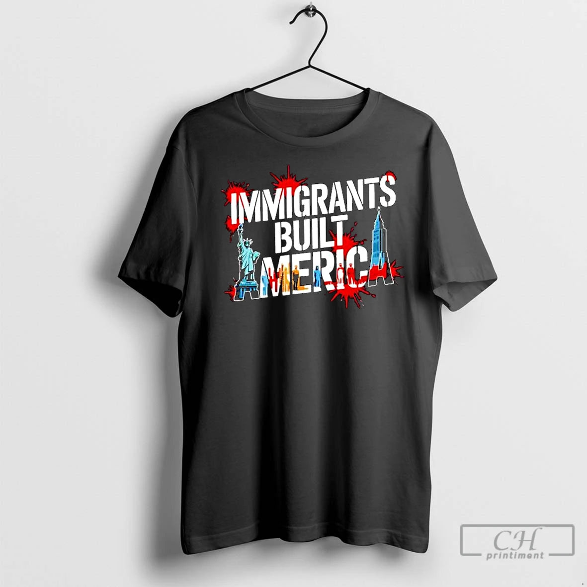 Classic Immigrants Built America Ornaments