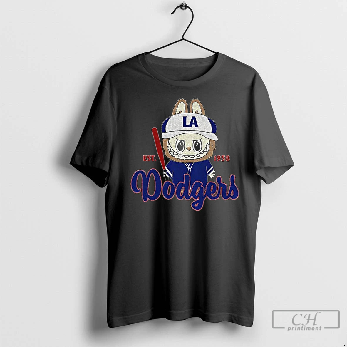 Classic Labubu Los Angeles Dodgers Est 1958 Mlb Baseball World Series Game Day