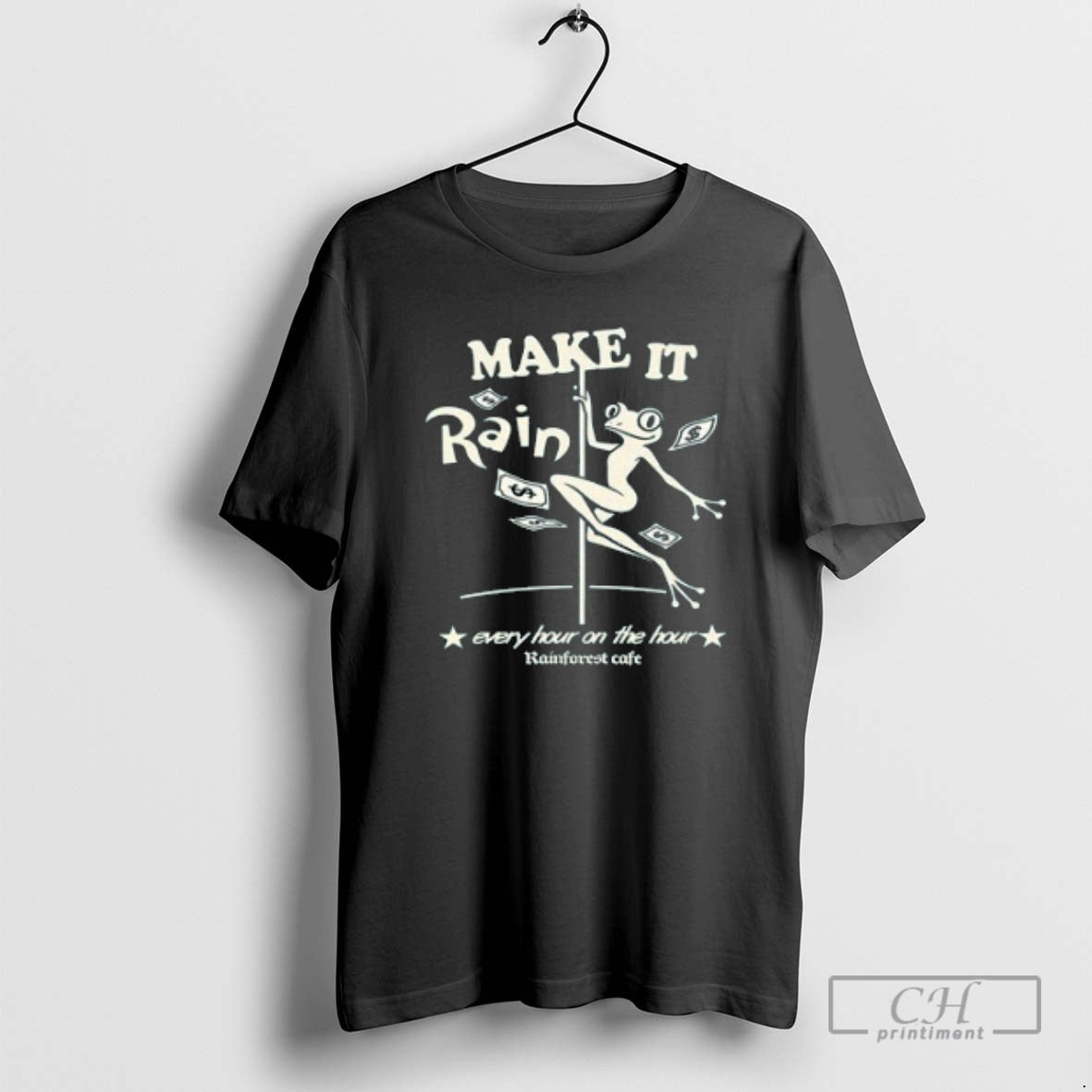 Classic Make It Rain Every Hour On The Hour Rainforest Cafe Shirt Sweater