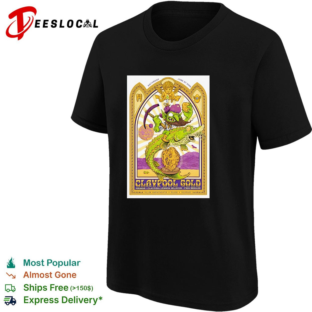 Claypool Gold Primus Dillon Colorado 2026 poster shirt