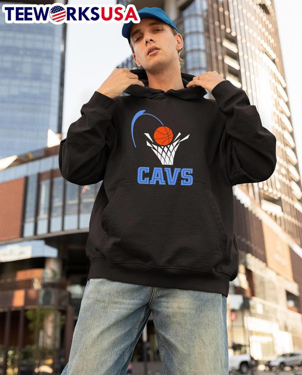 Cleveland Cavaliers Basketball Net CAVS Shirt