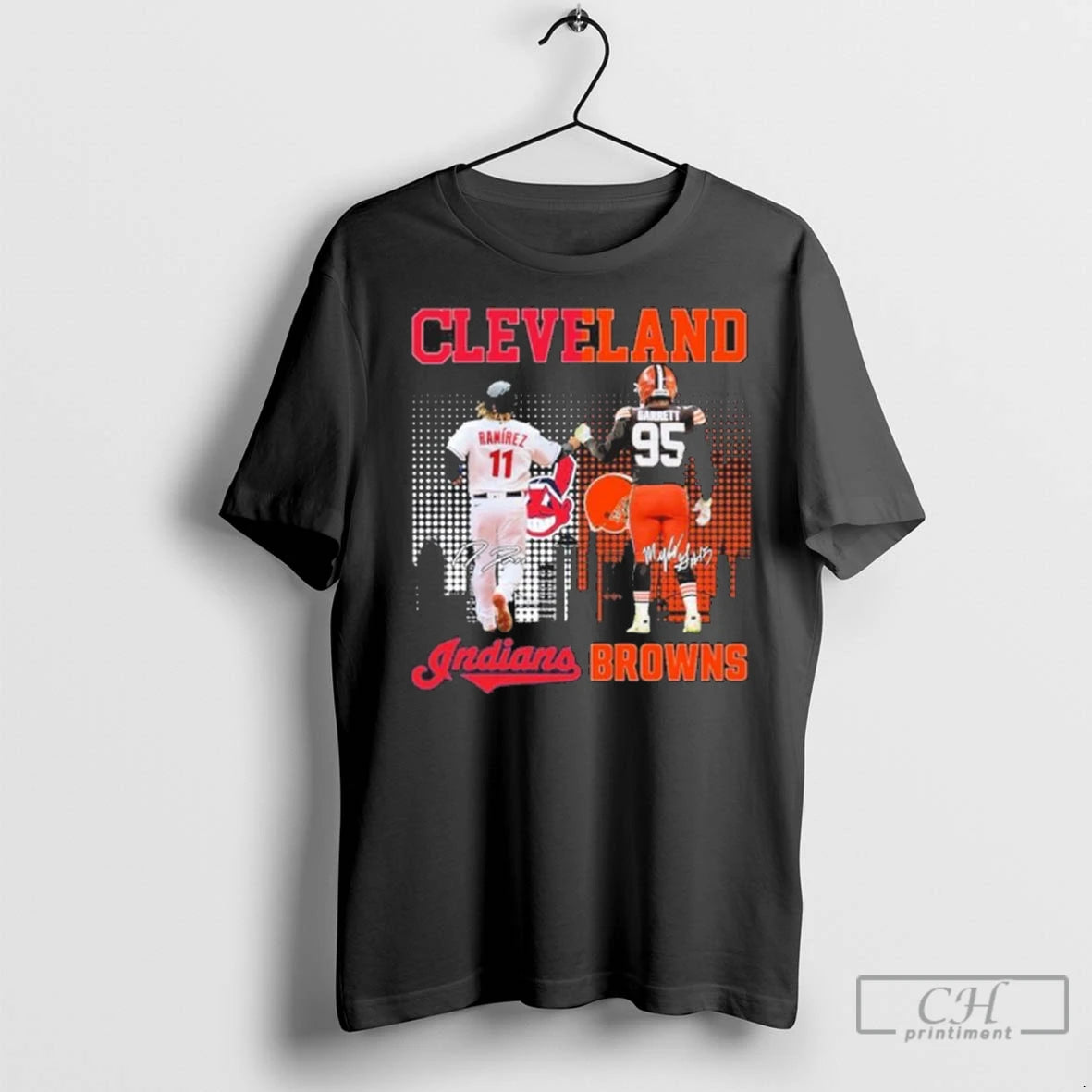 Cleveland Indians Jose Ramirez And Myles Garrett Browns