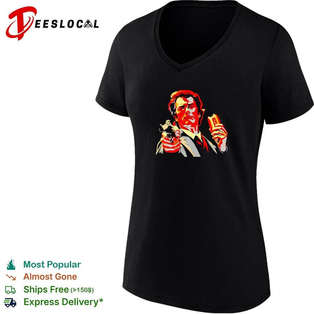 Clint Eastwood hot dog and pistol vintage shirt