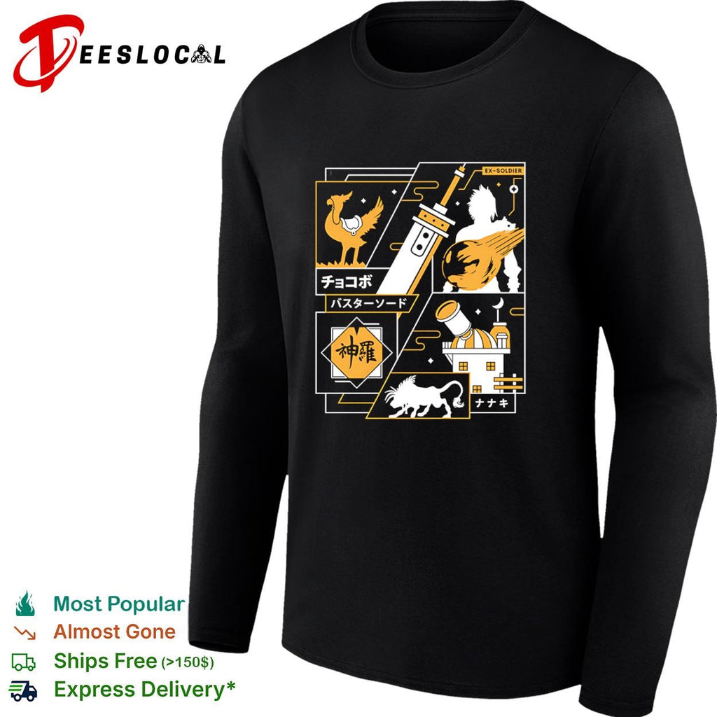 Cloud Strife from Final Fantasy Strife Midgar Aesthetic shirt