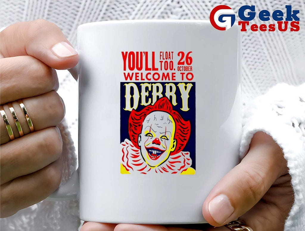 Clown you’ll float too welcome to derry oct 26 2025 shirt