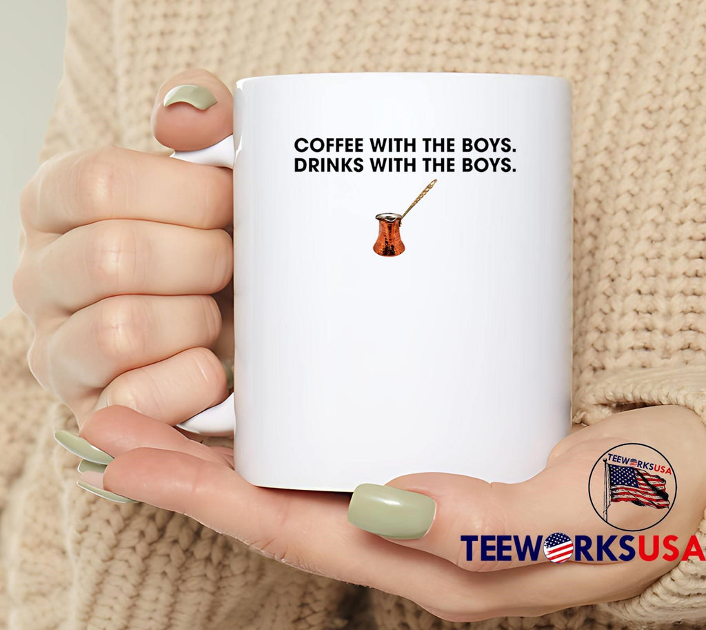 Coffee and Drinks with the Boys Copper Turkish Pot shirt