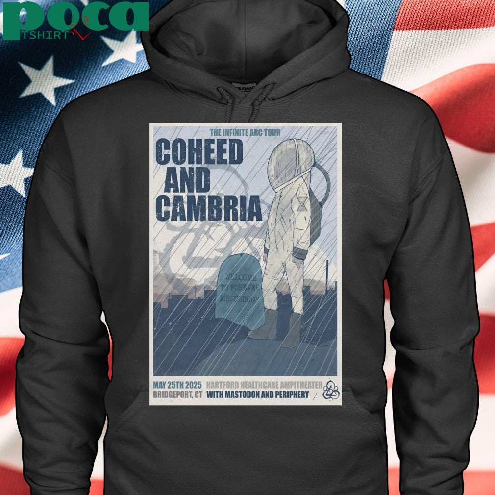 Coheed And Cambria 5-25-2025 HealthCare Amphitheater in Bridgeport CT Poster shirt