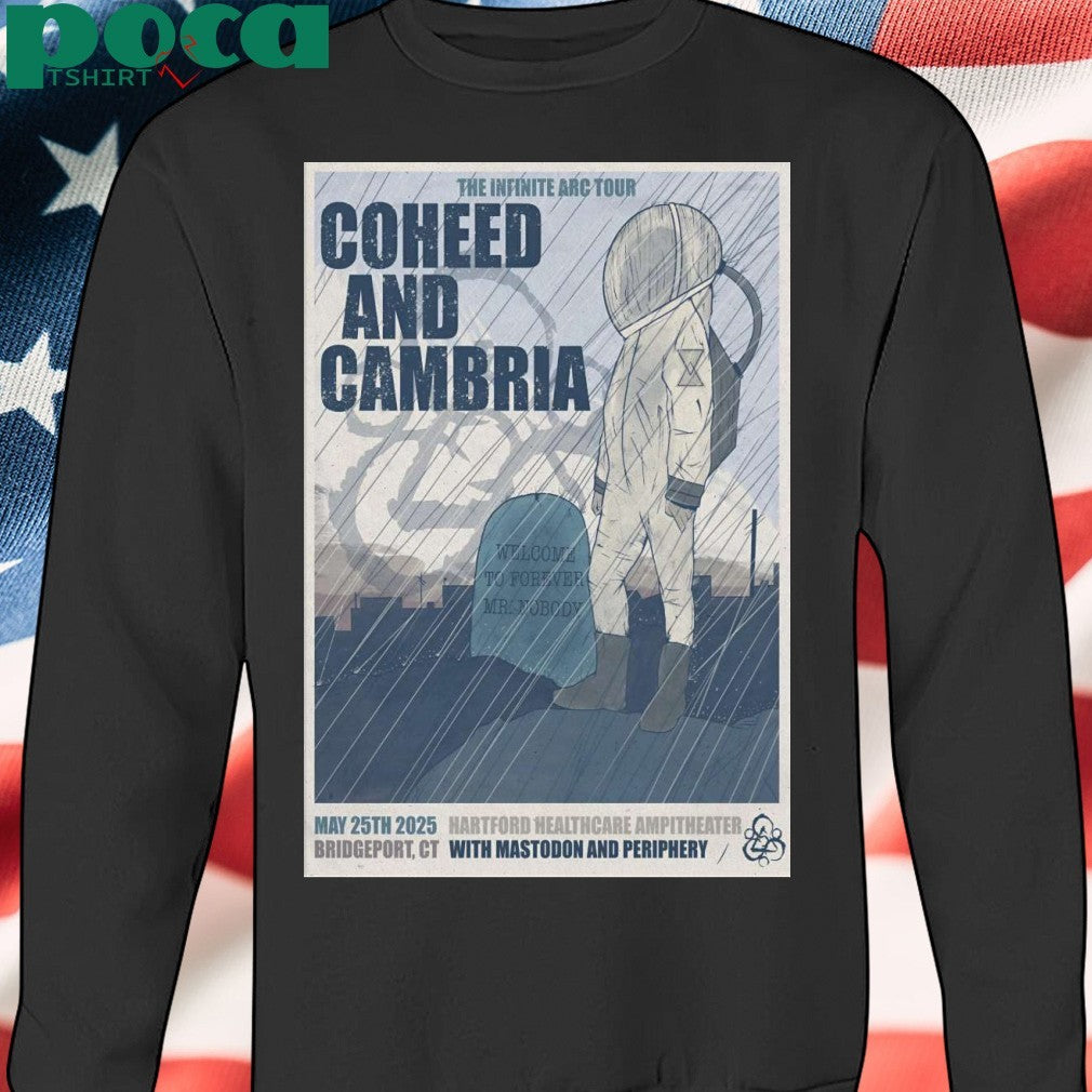 Coheed And Cambria 5-25-2025 HealthCare Amphitheater in Bridgeport CT Poster shirt