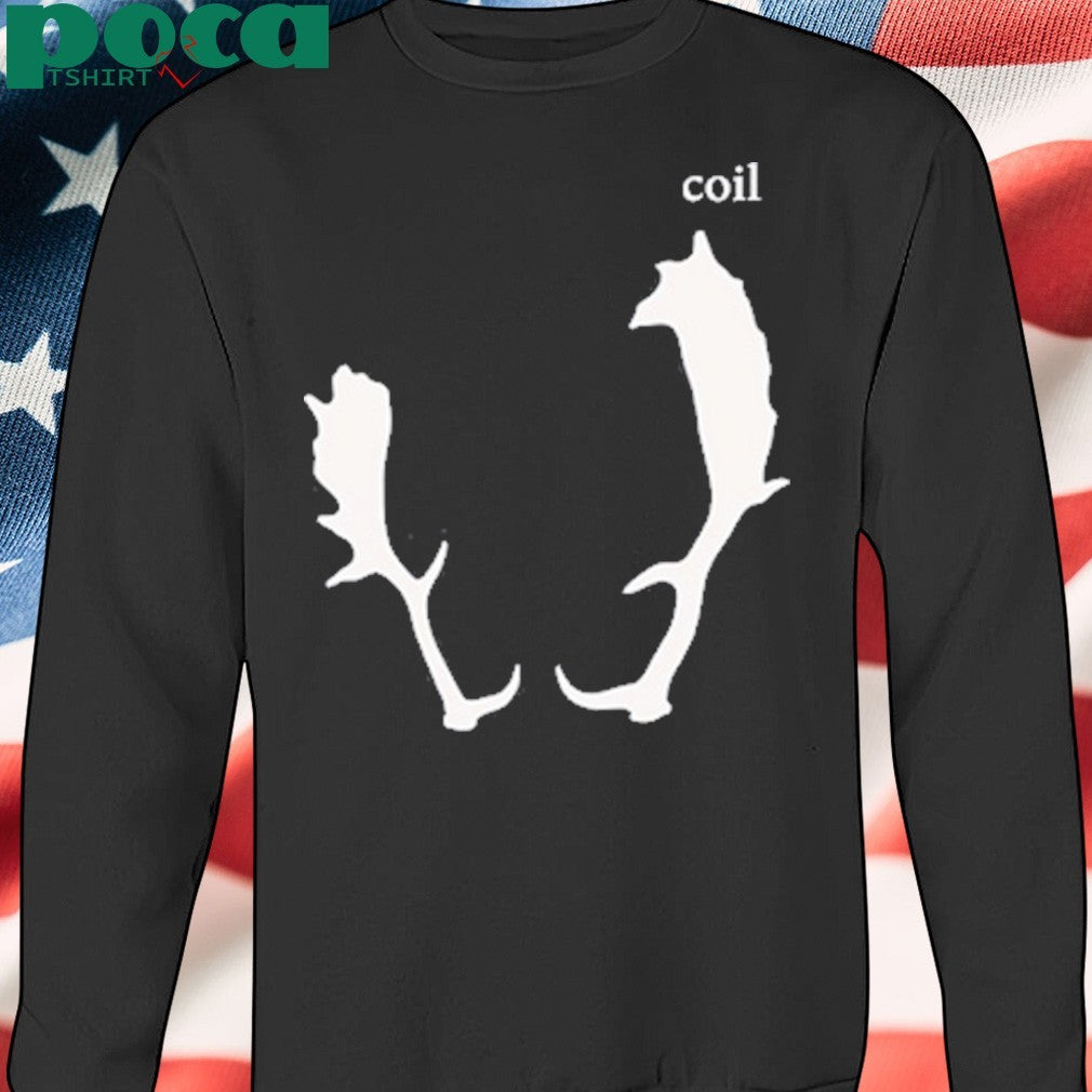 Coil black antlers shirt