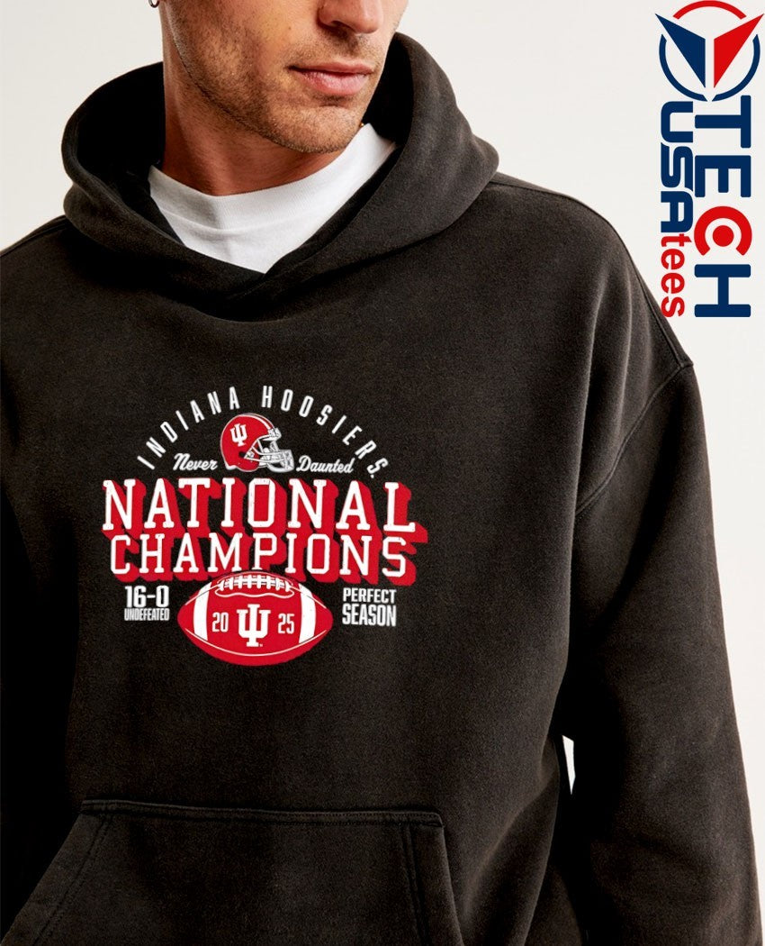 College Football Playoff 2026 Indiana National Champions Perfect Season 16-0 score shirt
