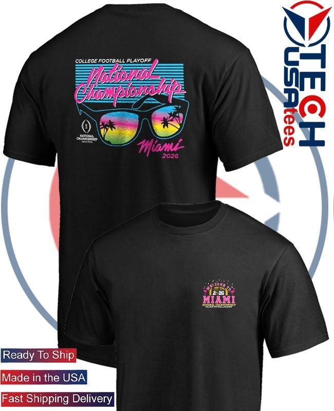 College Football Playoff National Championship Miami 2026 logo shirt
