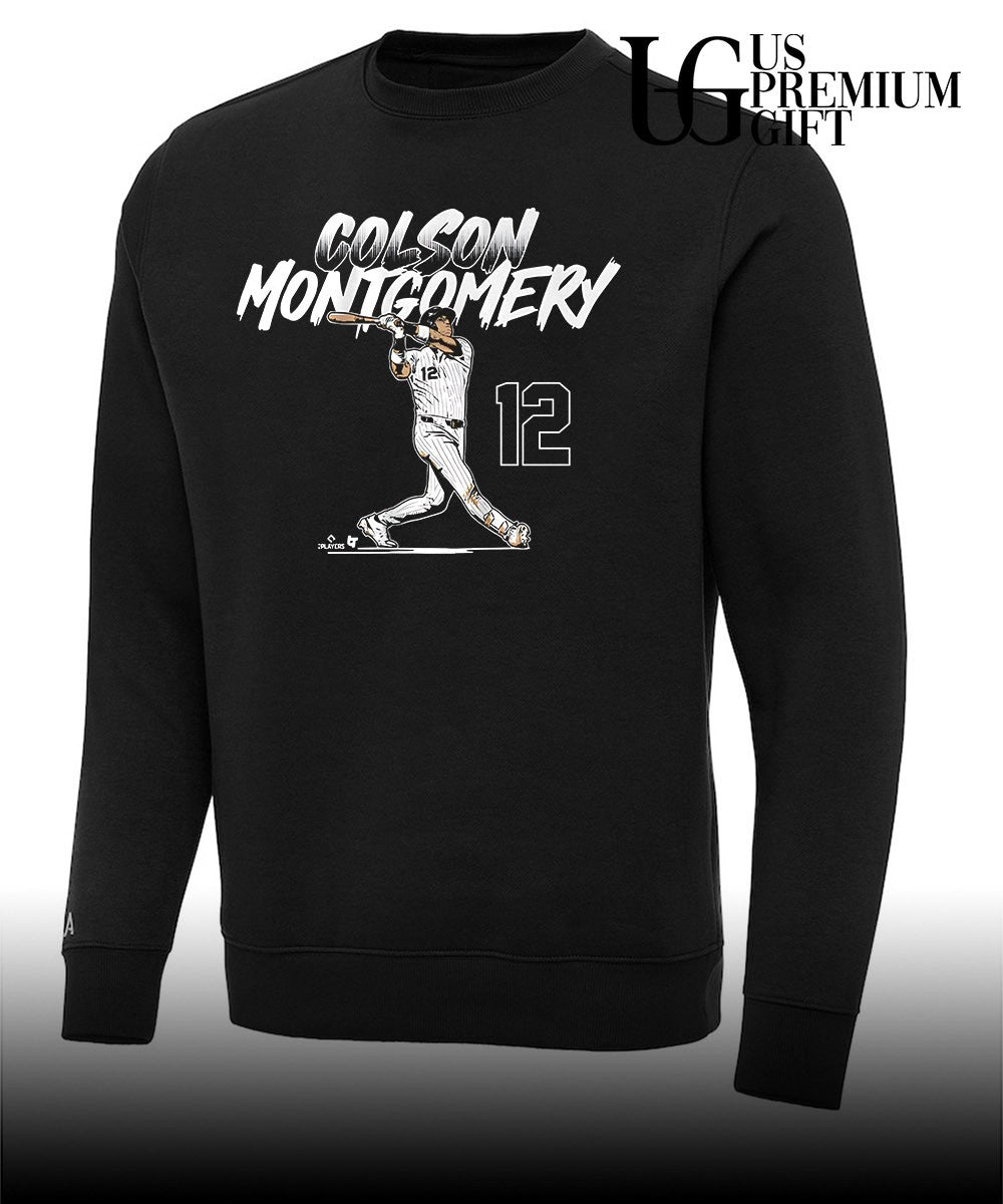 Colson Montgomery 12 Chicago White Sox baseball slugger swing number shirt
