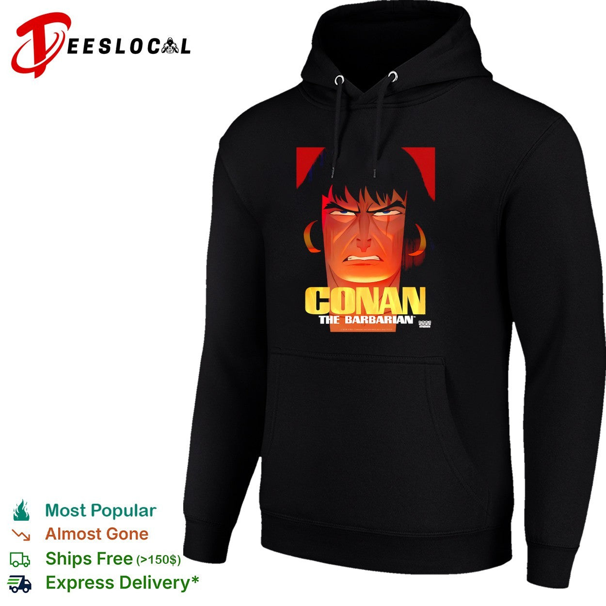Conan the Barbarian portrait poster shirt