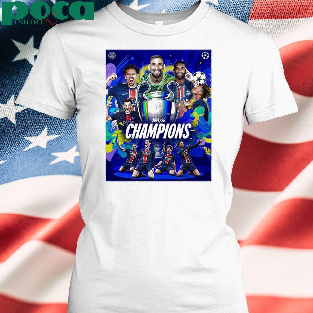 Congratulations Paris Saint-Germain FC Winner UEFA Champions League 2025 shirt