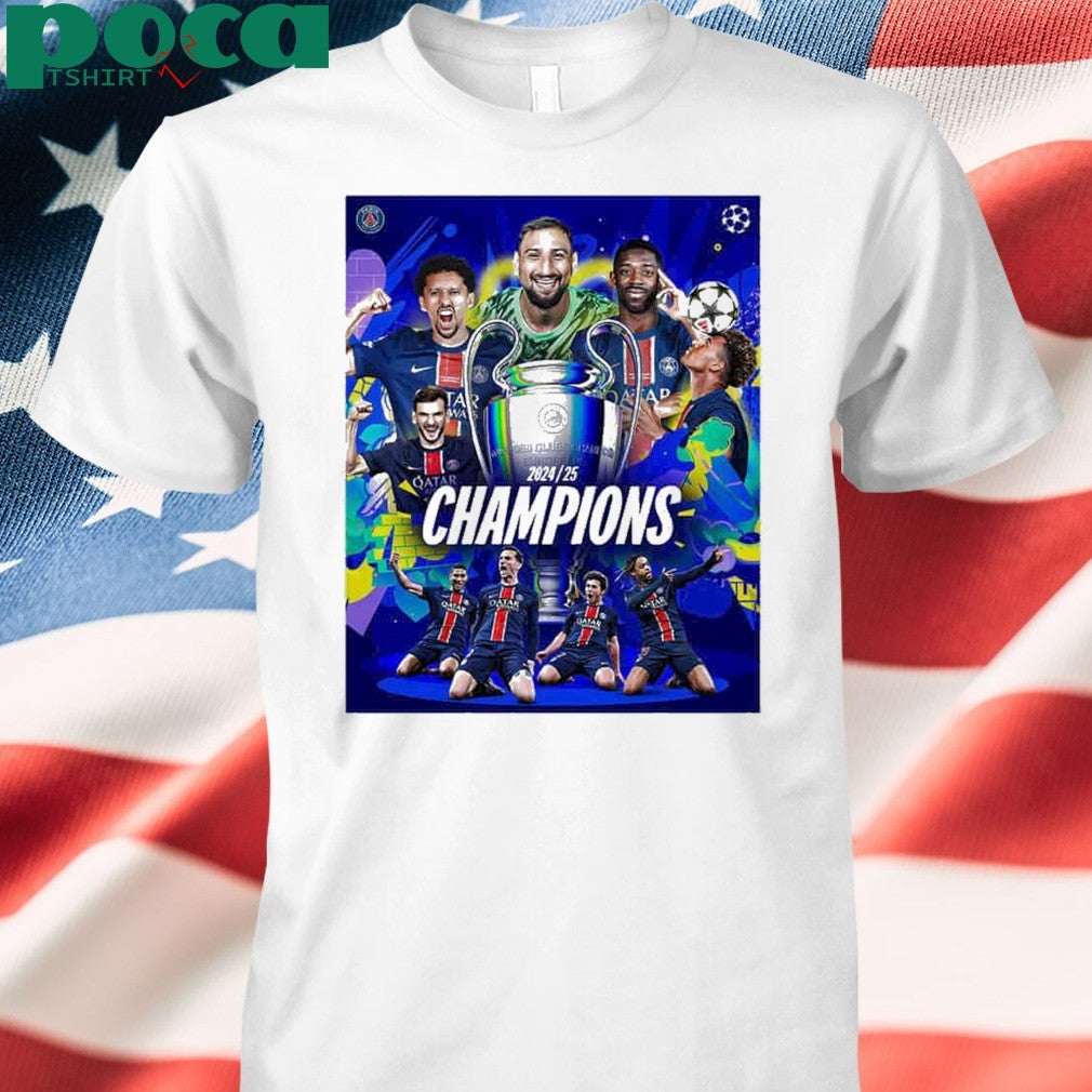 Congratulations Paris Saint-Germain FC Winner UEFA Champions League 2025 shirt