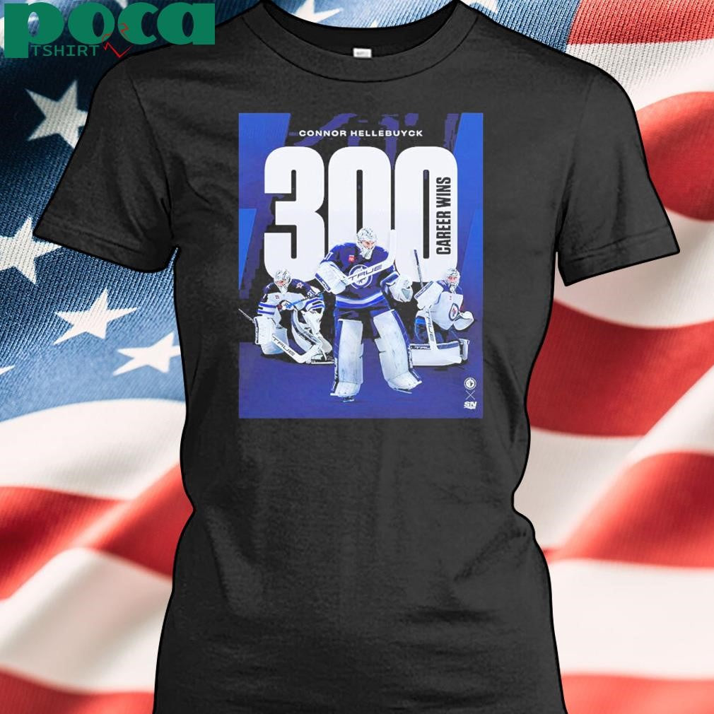 Connor Hellebuyck Winnipeg Jets 300 Career Wins shirt