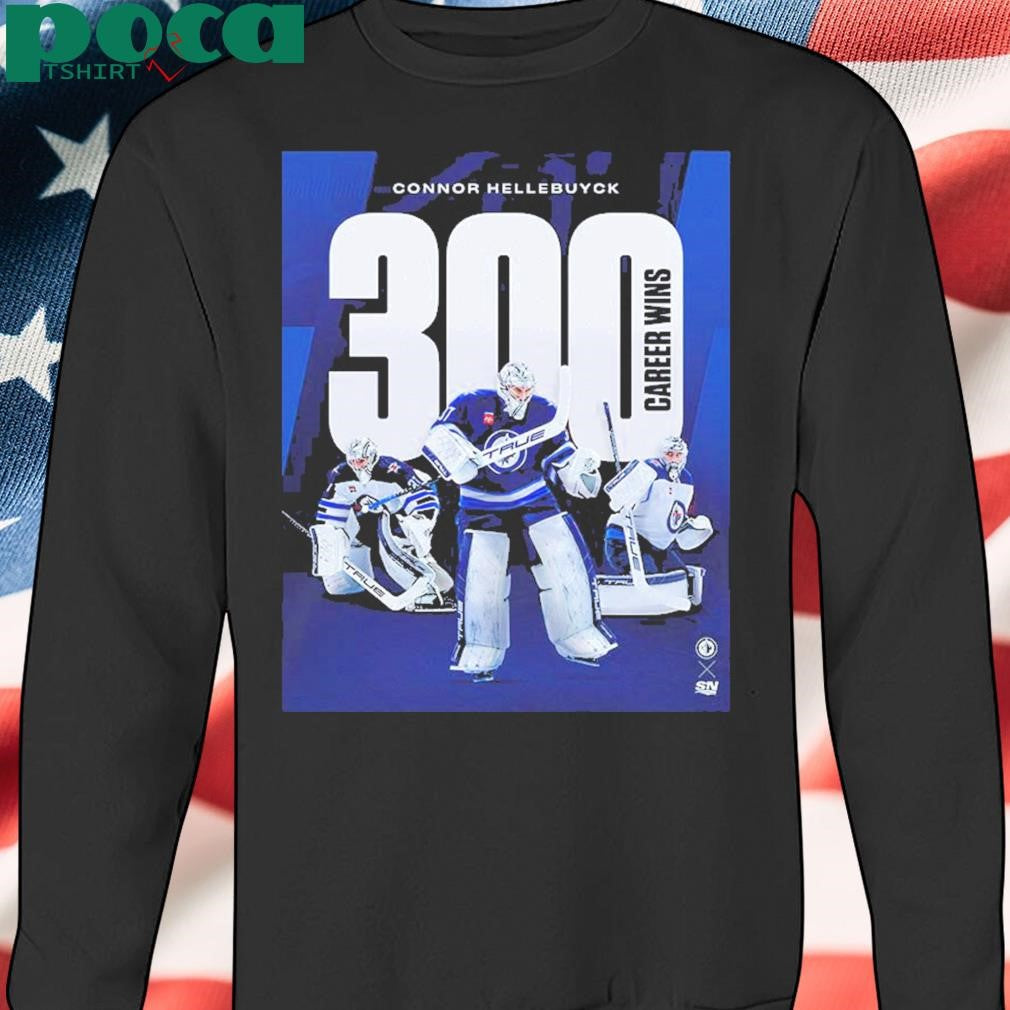 Connor Hellebuyck Winnipeg Jets 300 Career Wins shirt